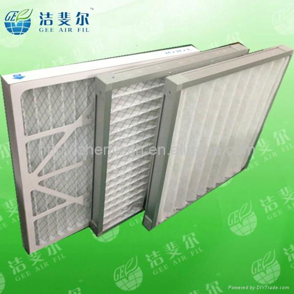 Expanded Metal Mesh Disposable Cartonboard frame Pleated air pre-filter 2