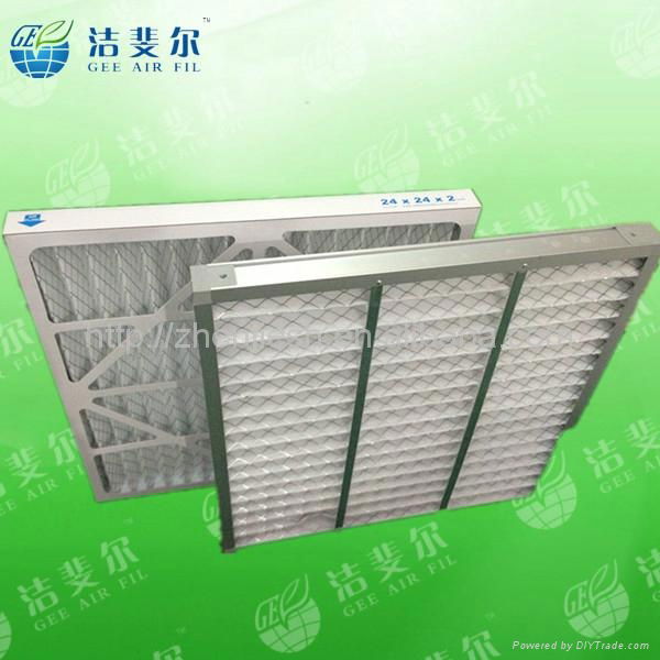 Expanded Metal Mesh Disposable Cartonboard frame Pleated air pre-filter 3