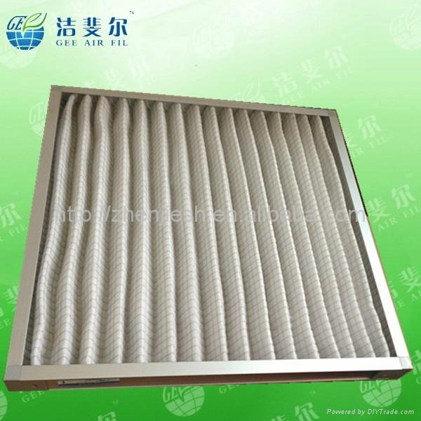 Expanded Metal Mesh Disposable Cartonboard frame Pleated air pre-filter 5