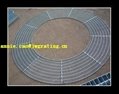 building material painted serrated steel grating