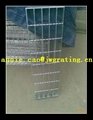 building material painted serrated steel grating