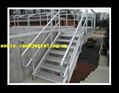 building material step ladder made of stair treads