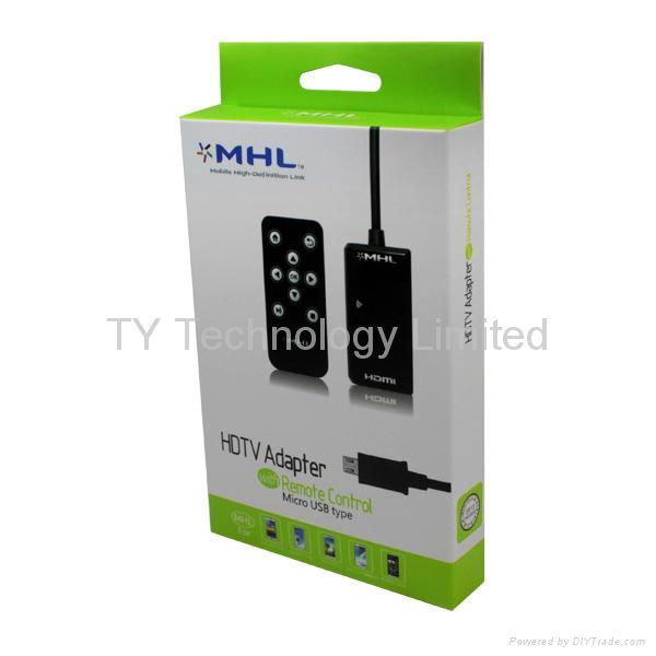 MHL to HDMI Adapter with Remote Control Made for all MHL phones and tablets  4