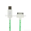 wholesale Light USB DATA Cable for iphone4 competitive price high quality NO.1  2