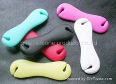 Silicone wrap/silicone earphone cable winder