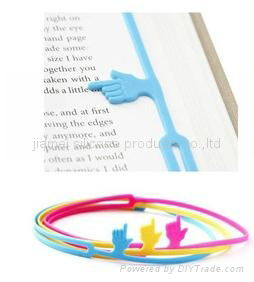 Newest stationery silicone bookmark