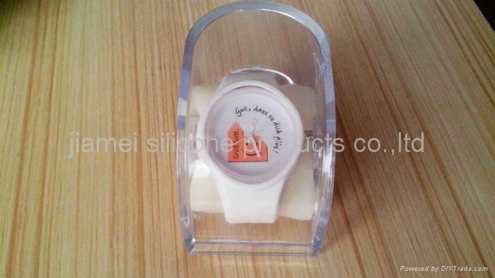Newest smile face Silicone jelly watch 4