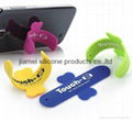 Promotional gifts mobile phones silicone card holders support stand stens