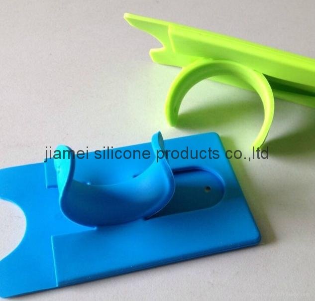 Promotional gifts mobile phones silicone card holders support stand stens 5