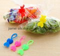 FDA silicone sealing clips ropes fashion clip holder 4