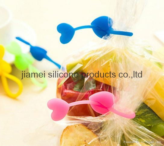 FDA silicone sealing clips ropes fashion clip holder 5