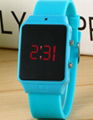 Digital watch electronic silicone watches candy wrist watch