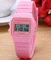 Digital watch electronic silicone watches candy wrist watch 4