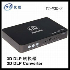 優霆科技3D轉換器 3D DLP投影儀轉換器 2D轉3D DLP投影儀視頻處理器 