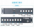 HDMI切换器八进二出带音频分离RS232 5