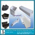 Plastic square logo printed rain waste water gutter and downspout fittings