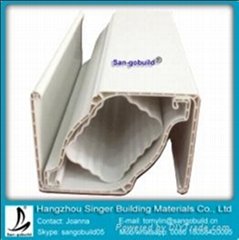 plastic industrial Rectangular FREE SAMPLE rain collection PIPE AND GUTTER