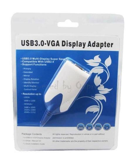 OPR-UV300 USB3.0轉VGA 多屏外置顯示卡