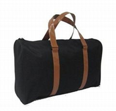 Promotion Black Sports bag Travel bag with shoe compartment duffle bag