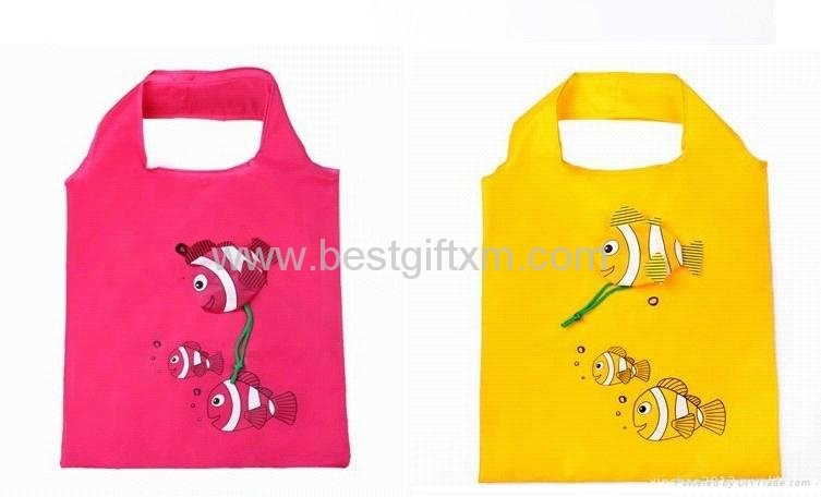 Tropical fish Shopping bag mixed many colors Eco the 3