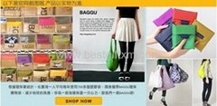 BAGGU square pocket Shopping bag Candy colors available Eco-friendly reusable 