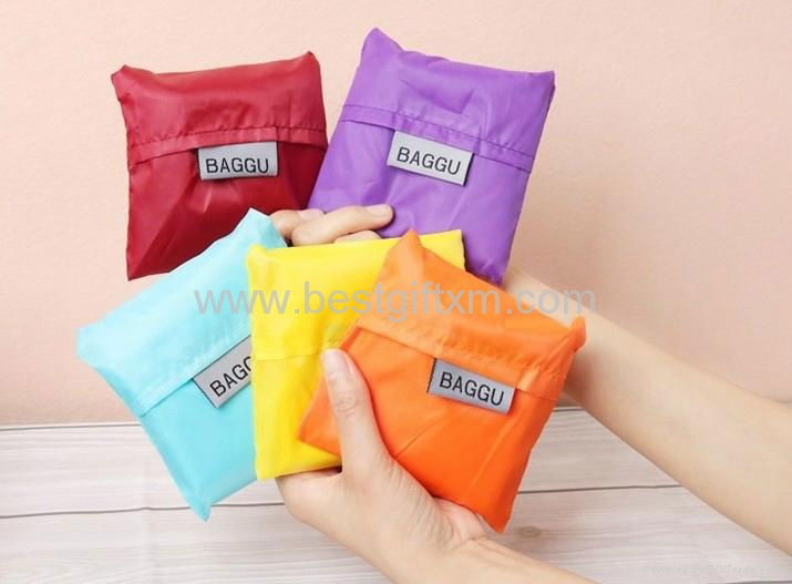BAGGU square pocket Shopping bag Candy colors available Eco-friendly reusable  2