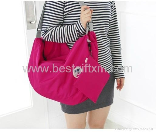 Hot Korean Nylon Folding Shopping Bags Novelty Design Travel Bag Outdoor Bags Ba 2