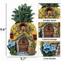 Polyresin pineapple fairy house