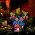 Polyresin Tulip fairy house 2