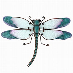 Metal dragonfly wall art