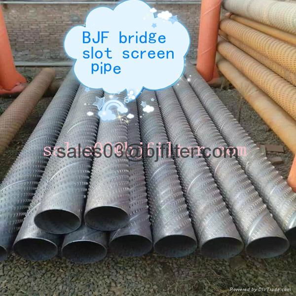 manufacture hot sale strainer pipe bridge slot screen pipe BJF14