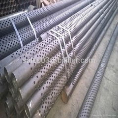 strength enhanced stainless steel perforated metal filter pipe