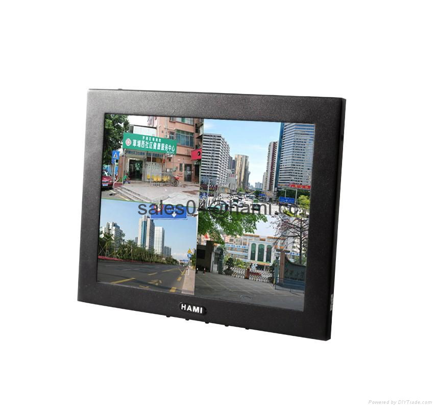 9.7" professional CCTV LED monitor 4"3 with VGA BNC 4