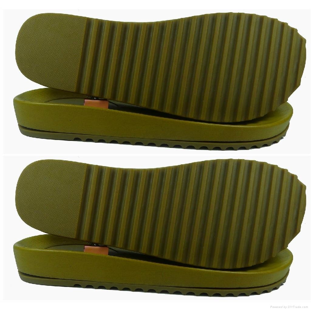 tpr outsole and pvc insole double shoes soles for women's sandals