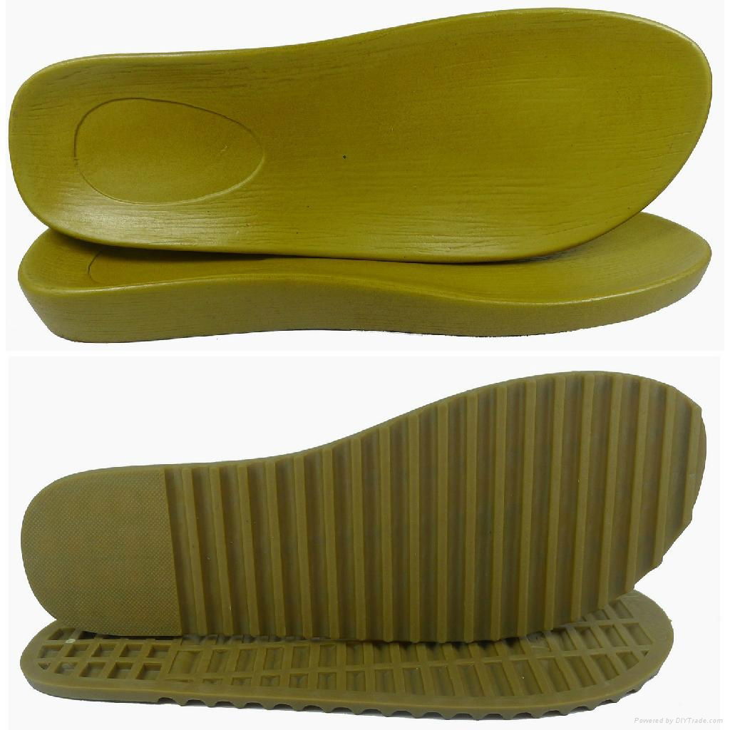 tpr outsole and pvc insole double shoes soles for women's sandals 4