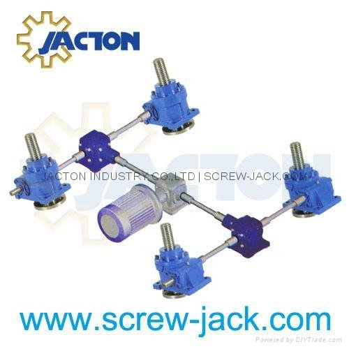 multiple machine screw jacks mechanically linked system supplier 3
