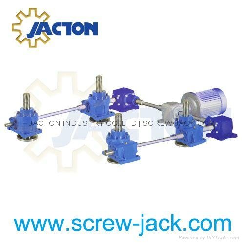 multiple machine screw jacks mechanically linked system supplier 4