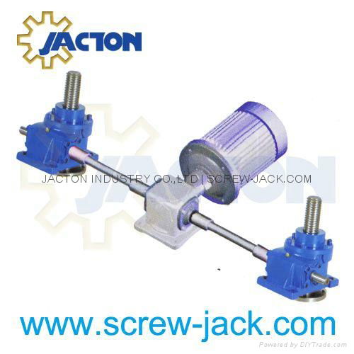 5 ton capacity traveling nuts rotating screw jacks lifting platform supplier