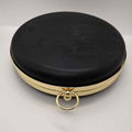 Fashion 18cm shiny gold handbag clutch purse frame with shell plastic