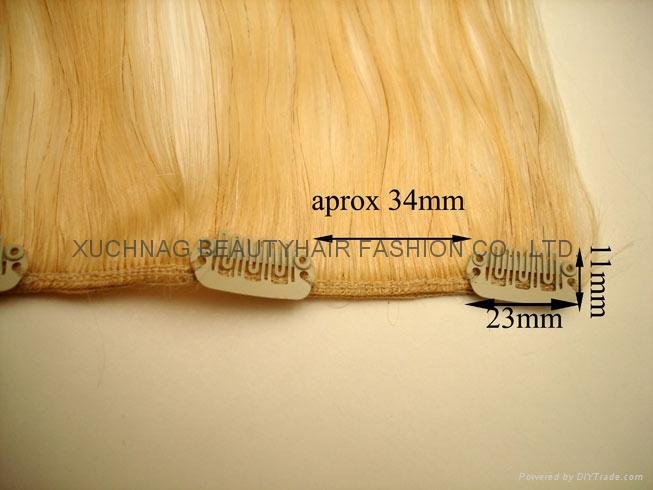 Clips-ins,clips on hair extension 3