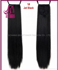 100% brazilian virgin remy hair Ponytails with clip