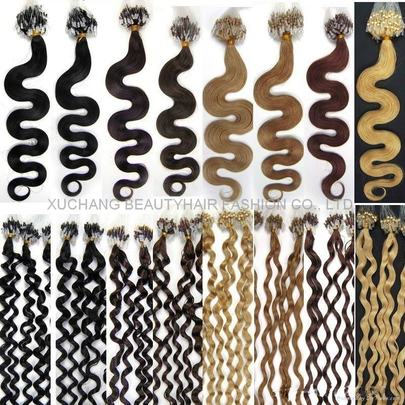 Micro Loop Rings Human hair extension Body wave /curly