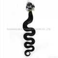 Micro Loop Rings Human hair extension Body wave /curly 2