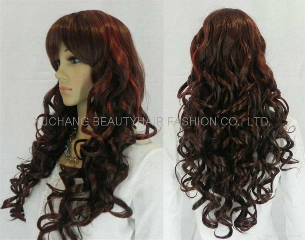 Light Blonde lace front synthetic wig 2