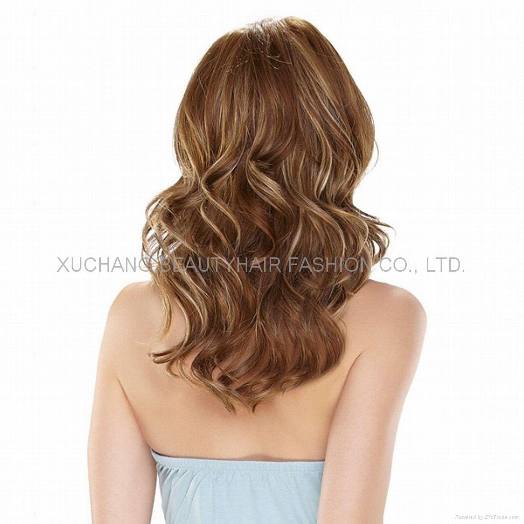 Light Blonde lace front synthetic wig 4