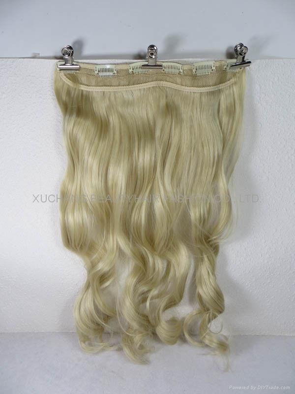 Light Blonde lace front synthetic wig 5