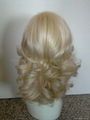 Light Blonde lace front synthetic wig 4