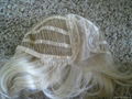 Light Blonde lace front synthetic wig 5