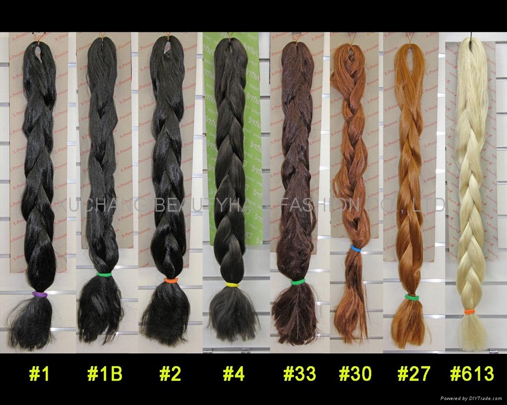 Xpression Braiding Hair Color Chart
