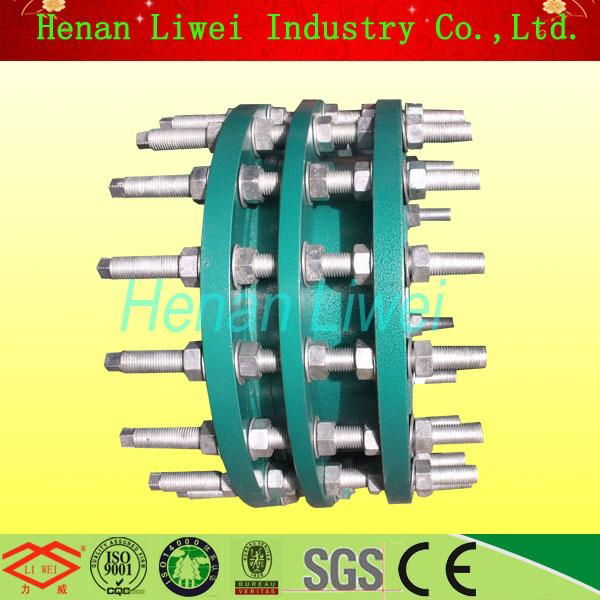 Double flanged loosing force-transferring dismantling joint